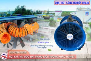 Quạt hút công nghiệp lớn Dasin đặc điểm và lợi ích khi sử dụng