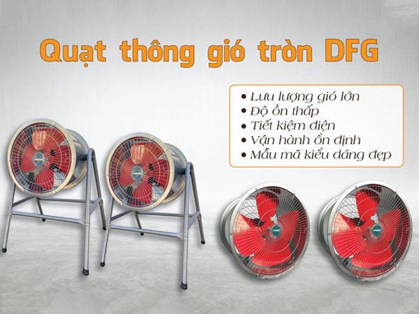 Quạt thông gió tròn Hasaki DFG-35