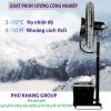 Quạt đứng phun sương đĩa xoay FSPS-75