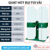 Quạt hút bụi di động túi vải QHB-2P-10/4