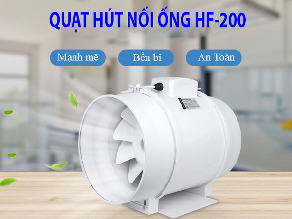 Quạt Hút Mùi Nối Ống HF-200