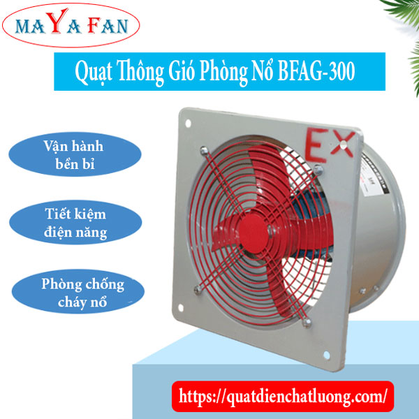 Quạt Thông Gió Phòng Nổ Mayafan BFAG-300