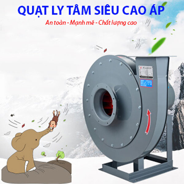 Ưu điểm của quạt ly tâm siêu cao áp