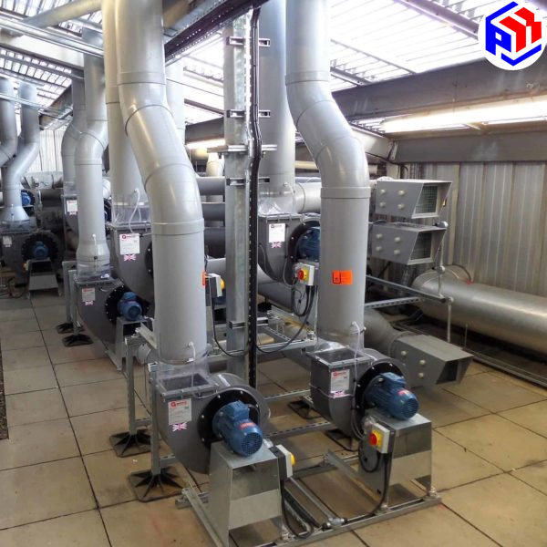 Ứng dụng thực tế của quạt ly tâm thấp áp
