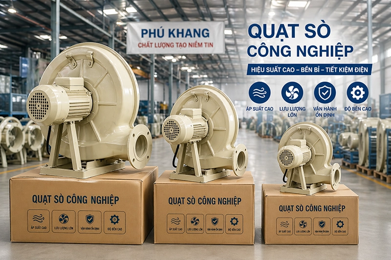quạt hút con sò công nghiệp